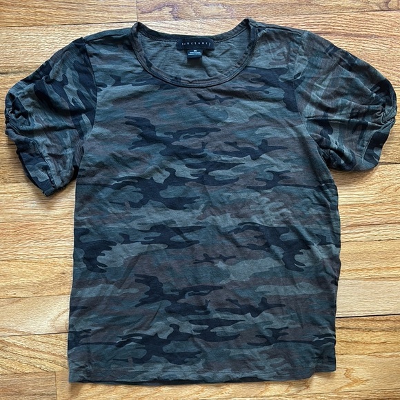 Sanctuary T-Shirt Women’s Camouflage Streetwear Biker core - Picture 2 of 7